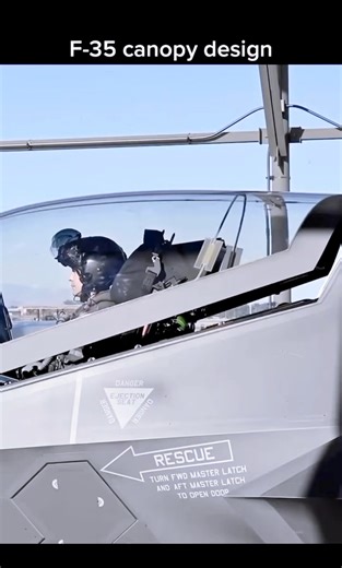 Why the F 35 Canopy Closes from the Front #shorts | Civilian Tactical Reels