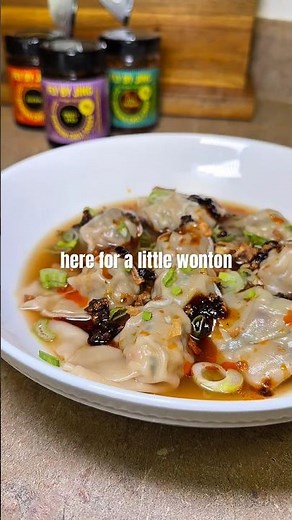 Wontons with Chili Crisp | Fly by Jing #recipe #easyrecipe