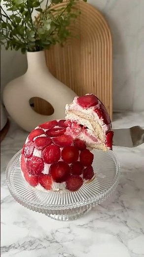🍓🍰Charlotte aux fraises revisitée 🍓🍰💝#recettefacileetrapide #dessertfacile #fraise #cuisine