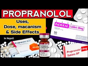 Propranolol: Uses, Dose, Side Effects, Mechanism & Contraindications | Quickly Learn in 5 Minutes