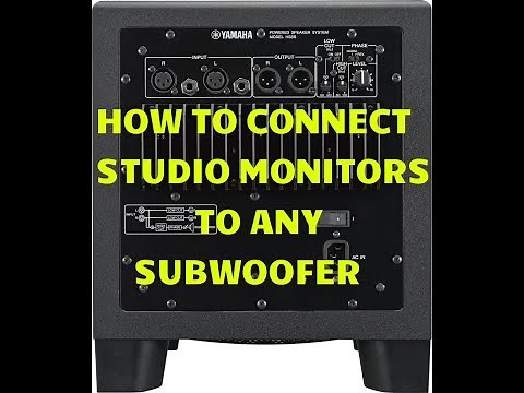 How to Connect a Subwoofer to Reference Monitor Speakers (Audio Interface)