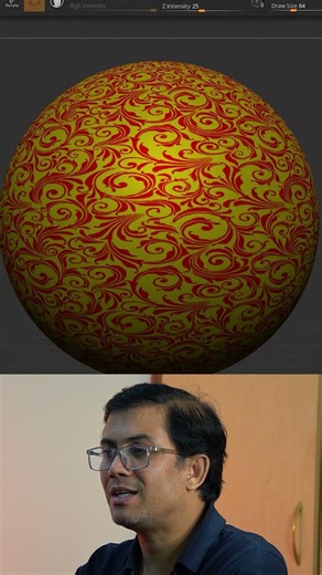 Fill 3D Object Gradient in ZBrush Tips #reinsacademy #vishalrein