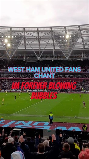 6.3K views · 57 reactions | West Ham United fans chant their famous song as the match kicks off against Bristol City at the London Stadium. #London #WestHam #WHUFC #imforeverblowingbubbles #FACup #bristol #BCFC #football | The Oldham Groundhopper | Facebook