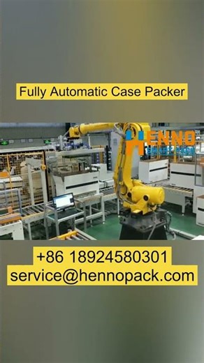 Fully automatic case packer.#packing #machine #factory #case #carton ￼