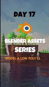 Day 17 | model a Low poly cliff | Game asset | Blender Assets Series | blender 5.1