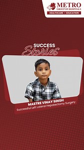 A story of courage and healing! Master Vinay Singh, a young boy from Mathura, underwent a Left Lateral Hepatectomy Surgery under the expert care of Dr. Shailendra Lalwani (Director & HOD – Liver Transplant, HPB & GI Surgery) at Metro Heart Institute with Multispeciality, Faridabad. His recovery is a testament to advanced surgical care and compassionate medical care. At Metro Hospital, every child’s life matters — and every success story inspires hope for many others. #LiverSurgery #PediatricCare