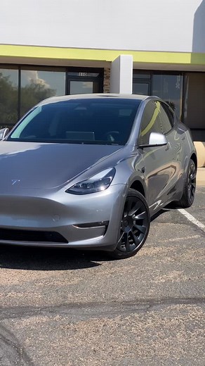 Tesla Model Y in for Full Front Paint Protection Film plus High Impact Areas. This one also received our top of line Nano-Ceramic Window Tint which offers 98% IR Heat Rejection For all your PPF, Tint, Ceramic Coating, or Paint Correction needs give us a call or visit our website for more information www.ShineEffectsAutoSpa.com 📱 (520)226-1019 | Shine Effects Auto Spa