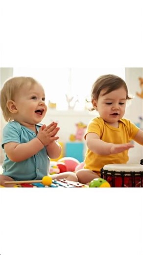 Two Babies Make Music Together 🎶 | Cute Giggles & Funny Reactions