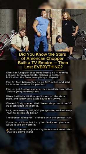 Did You Know the Stars of American Chopper Built a TV Empire — Then Lost EVERYTHING? 🔧
