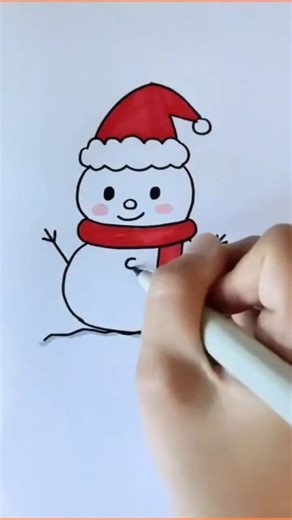 Easy snow man drawing tutorial for kids . #drawingideas #pandalove #explorepage #fbreelsfypシ゚viralfbreelsfypシ゚viral | Easy drawing for kids24