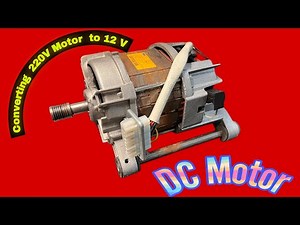 How to convert 220V motor to 12V DC motor amazing tips and idea￼