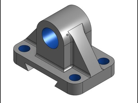 Bearing Mount Bracket | 3D Mechanical Design in Onshape