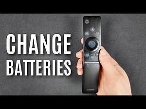 How to change the batteries in a Samsung TV remote