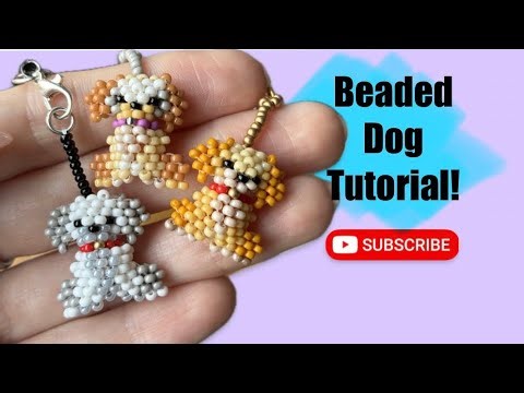 Beaded dog 3D beading tutorial