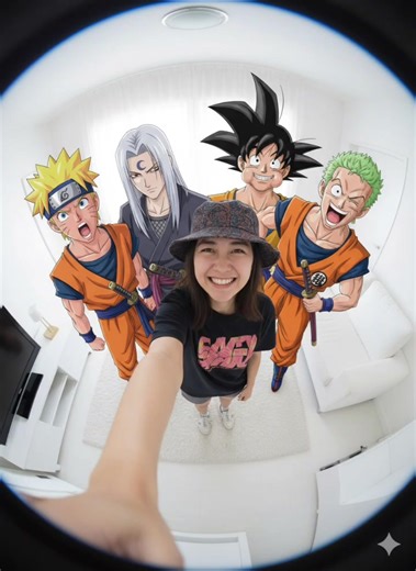 #CapCut SELFIE with anime characters...#anime #highlights #naruto