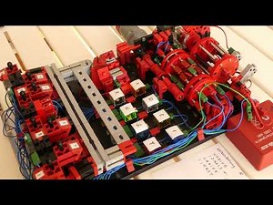 fischertechnik mini Enigma rotary encryption and decryption machine