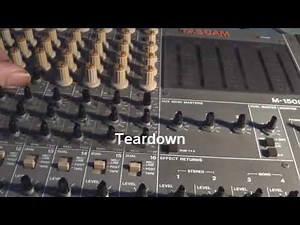 Acoustic Prediction Tascam M1508 teardown and cleaning switches