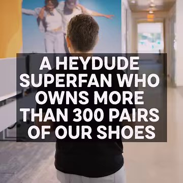 6.5K views · 127 reactions | Meet Jodi. HEYDUDE's biggest superfan. Take a glimpse into her day at the HEYDUDE HQ full of comfy surprises. | HEYDUDE | Facebook