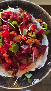 BEET SALAD For the beet LOVERS & HATERS. Full recipe below. Serves 5-8 Beet 8 Large beets ⅓ Cup chopped parsley ⅓ Cup chopped walnuts ½ Tsp salt 2 Shallots sliced thin Balsamic Vinaigrette 3 Tbsp balsamic ⅓ Cup olive oil 1 Small shallot 1 Tbsp honey ½ Tsp salt Pinch of pepper ½ Tsp mustard Whipped Goat Cheese 8 Ounces goat cheese 2 Garlic cloves finely minced or grated ½ Lemon juiced ¼ Cup milk Optional: 4-6 slices of toasted bread. I used the Seeduction bread from Whole Foods -Preheat oven to 3
