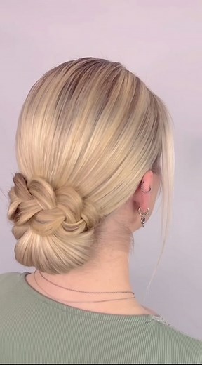 Easy Low Bun Hairstyle Tutorial