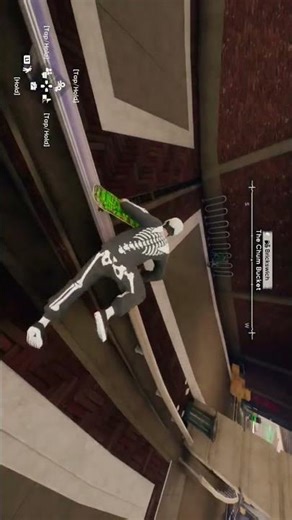 They forgot to add collision to this wall #skate #skateboarding #game