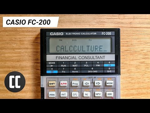 Casio FC-200 - Financial Consultant calculator from 1987