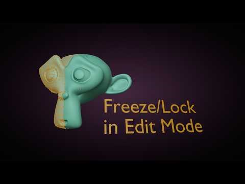 Stop Hiding Geometry in Edit Mode! Freeze/Lock it instead (Quick Blender tutorial)