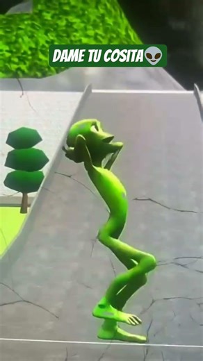 Green Alien funny dance👽| Dame Tu cosita challenge #shorts #youtubeshorts #dametucosita #greenalien