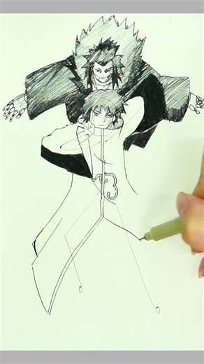 Sasori the Puppet Master Unleashed! 🔥 Epic Naruto Art #Naruto #Sasori #Anime