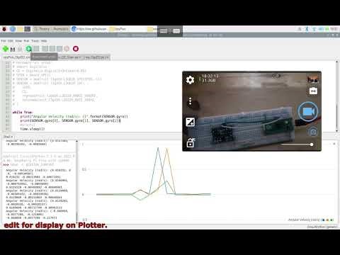 Raspberry Pi Pico/CircuitPython read L3GD20(Gyroscope)
