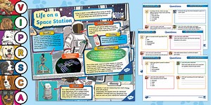 LKS2 Digging for Details: Life on a Space Station Infographic Comprehension Activity