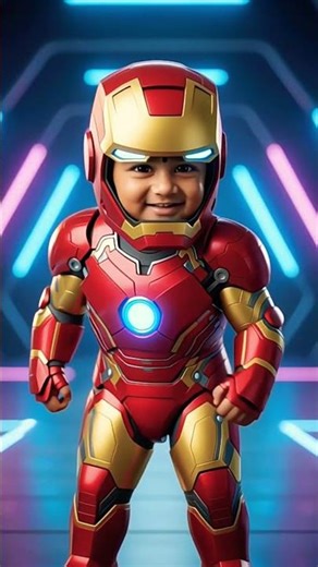 #Baby Superhero Edit | #babyshorts #tonystark #avengers #shorts #arabic #viral #marvel #trending