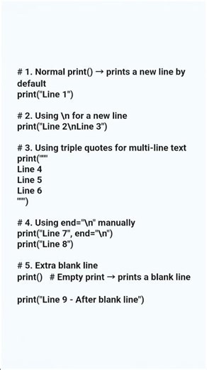 print the text in python