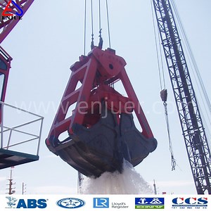 [Hot Item] Durable Mechanical Dredging Grab Crane Grab Clamshell Grab Bucket Hydraulic Grab Dredger for Sand in Stock