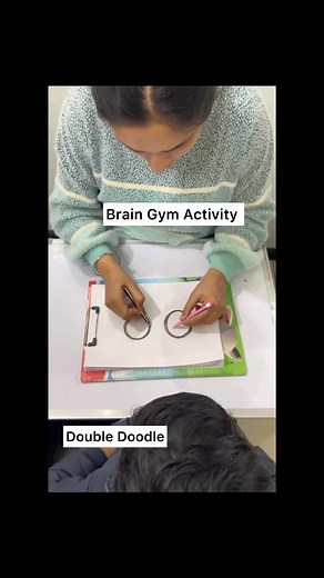 35K views · 510 reactions | Simple Brain Gym Activity || Stimulate your child Brain || Double Doodle || Brainboosting Activity || Fun Activity || Left & Right Brain Activity #brainbooster #brainboostingactivities #blessings #maninderkaur #likesharecomment #childactivityideas #braingym #funactivityforkids #kidsactivityathome | Blessings | Facebook