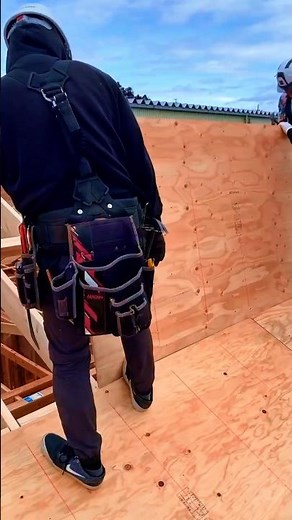 Neat & Strong! Installing Plywood Sheets on Roof Frame
