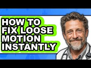 How to Fix Loose Motion Instantly - Step by Step