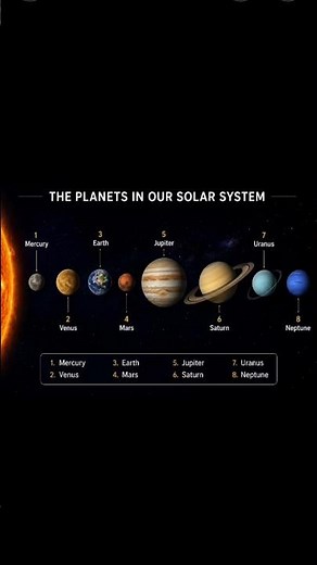 The 8 Planets of the Solar system #Planets #PlanetNames