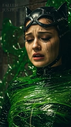 Catwoman Falls to Joker’s Slime! 😨 #shorts #catwoman #joker #supergirl #wonderwoman #dccomics