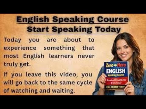 Speak English from Zero to Hero || Full Beginner Course || Start Speaking TodayAre you tired of