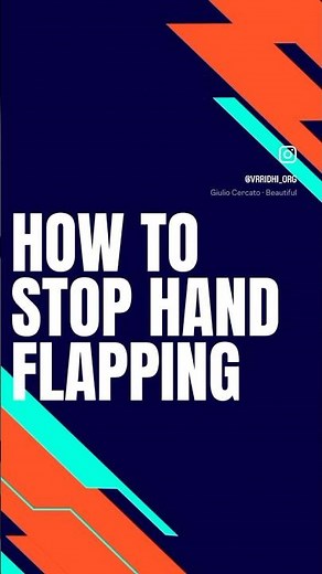 How to stop Hand flapping |Hand flapping|autism treatment |occupational therapy|sensory integration