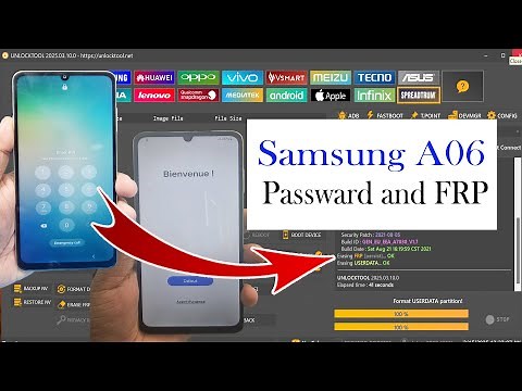 Samsung A06 Passward And Frp Bypass Unlock tool Jast One Click