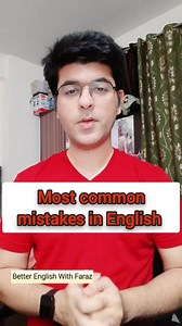 146K views · 8.9K reactions | Most common mistakes in English Follow Better English With Faraz #learnenglish #dailyuseenglishsentences #dailyuseenglish #English #englishconversation #vocabulary #betterenglishwithfaraz | Better English With Faraz | Facebook