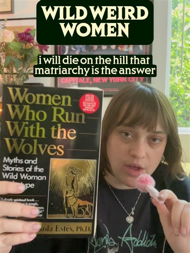 Nervous to post this because I really think there's so many fronts we need to fight on, but in this heavy time, one of the few things that has made me feel hopeful is seeing the videos people post about bonobos, matriarchy, and stories of women who aspire to create the world they want to see. May we circle the wagons in every way we can. Sending love. If you've read it, I'd love to hear what Women Who Run With the Wolves taught you.