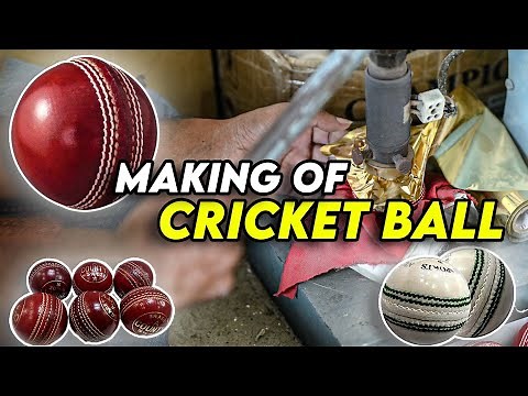 Making of Cricket Ball in Factory || Satisfying Process of Standard Cork Ball In 4K | Brain Massage