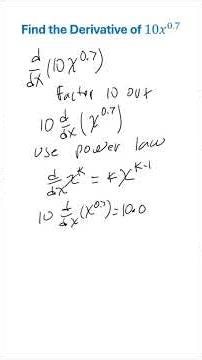Calculus Power Rule: Derivative of 10x^0.7