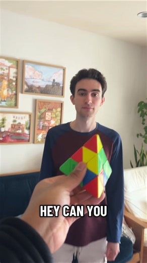Solving a Pyraminx While Freestyle Rapping 🤯