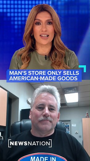 6.5K views · 69 reactions | Made in America Store owner Mark Andol makes it a priority to use American-made products as much as possible and carries thousands of items in his store that are produced in the U.S. Andol says it's hard, but he tries to educate people about where things come from. More: https://trib.al/uulURgy | NewsNation | Facebook