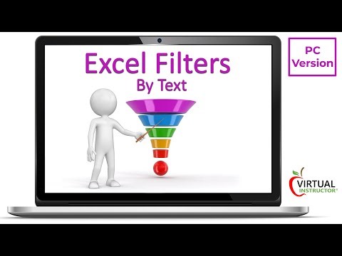 How to Filter By Text in Excel PC Version