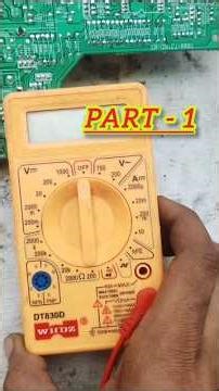 digital multimeter repairing wrong reading #electronic